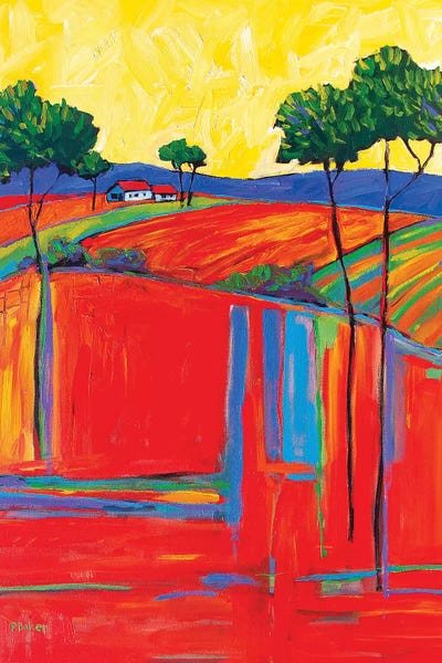 Patty Baker: Fields In Fauve I by Patty Baker