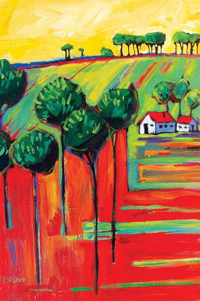 Patty Baker: Fields In Fauve II by Patty Baker