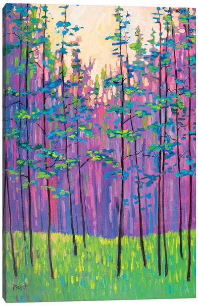 Forest Landscape Canvas Art Print - Similar to David Hockney