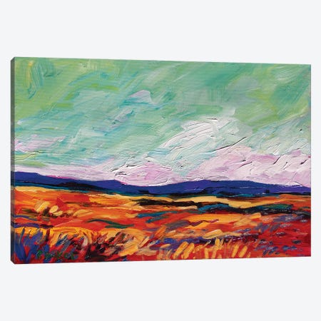 Green Sky Landscape Canvas Print #PTB196} by Patty Baker Canvas Wall Art