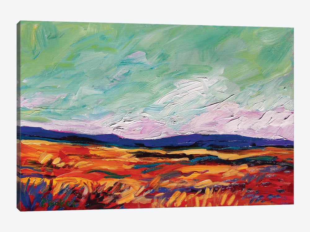 Green Sky Landscape by Patty Baker 1-piece Canvas Art