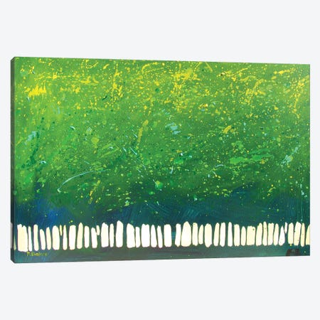Abstract Green Trees Canvas Print #PTB1} by Patty Baker Canvas Artwork