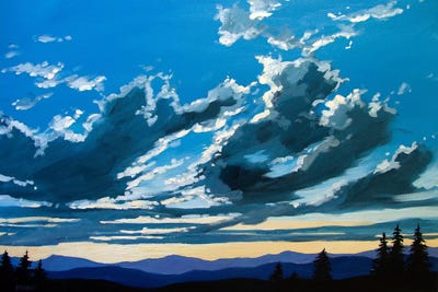 Big Sunset Sky over the Foothills by Patty Baker art print