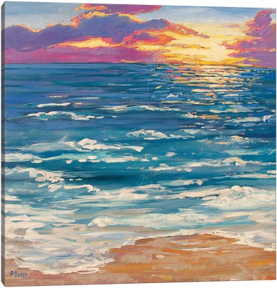 Montauk Sunrise Canvas Art Print - Patty Baker