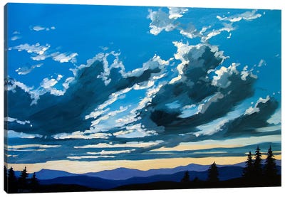 Big Sunset Sky over the Foothills Canvas Art Print - Patty Baker