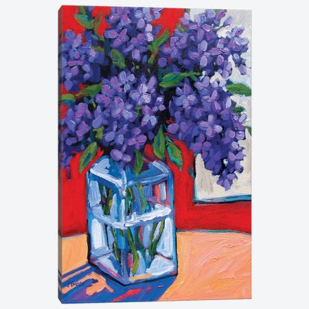 Still Life With Lilacs Canvas Print #PTB224} by Patty Baker Canvas Wall Art
