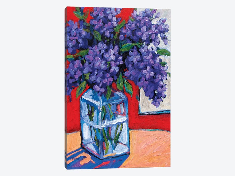 Still Life With Lilacs by Patty Baker 1-piece Canvas Art Print