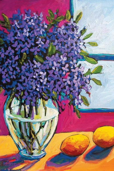 Homage To The Fauves: Still Life With Lilacs and Lemons by Patty Baker