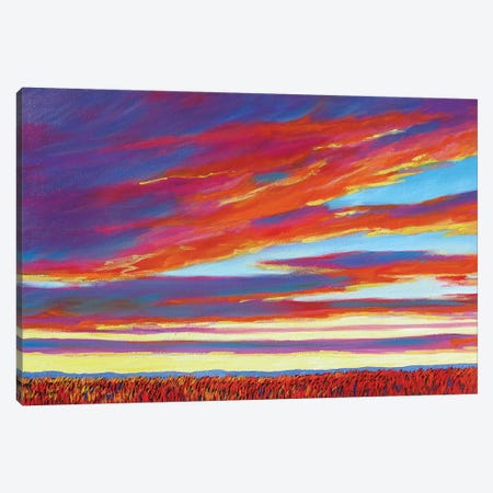 Sunset Over the Plains Canvas Print #PTB229} by Patty Baker Canvas Art Print