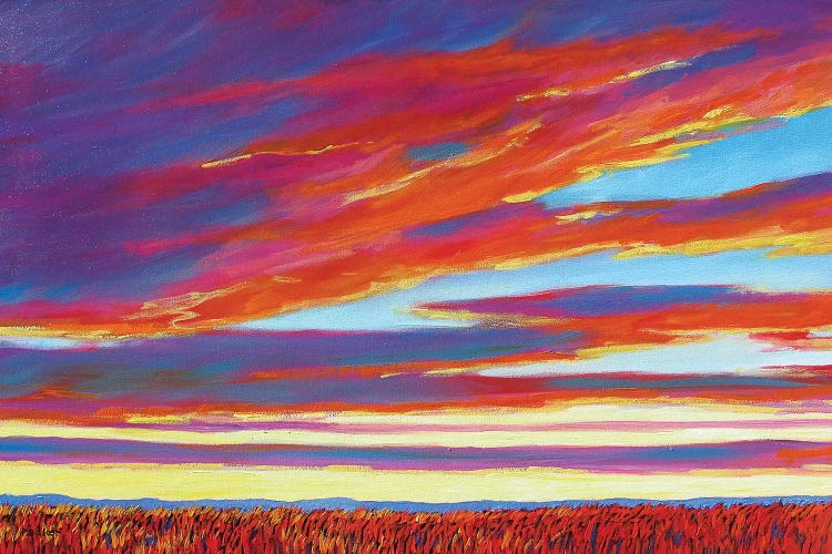 Sunset Over the Plains