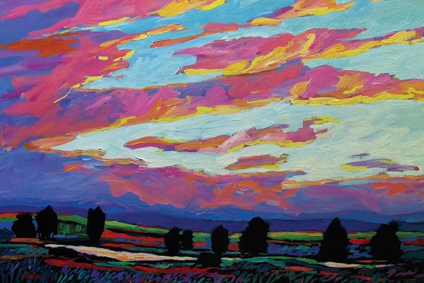 Gestural Skies: Boulder Sunset by Patty Baker