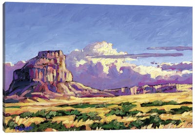 Fajada Butte, Chaco Canyon, New Mexico Canvas Art Print - Similar to Georgia O'Keeffe