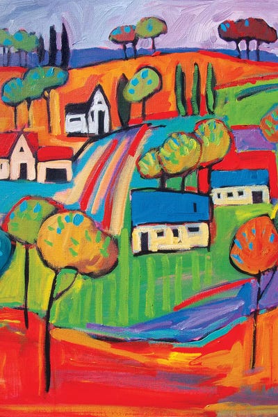 Homage To The Fauves: Fauve Landscape III by Patty Baker