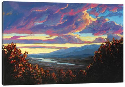 Hudson Valley Sunset XII Canvas Art Print - Valley Art