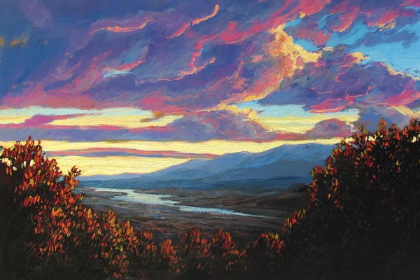 Valleys: Hudson Valley Sunset XII by Patty Baker