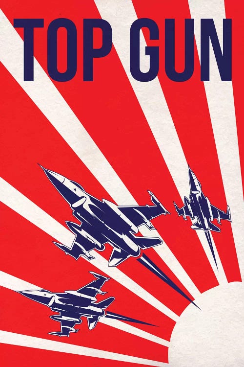 Top Gun Alternative Poster Canvas Art By Popate Icanvas