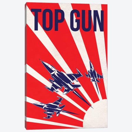 Top Gun Alternative Poster Canvas Print #PTE100} by Popate Canvas Art Print