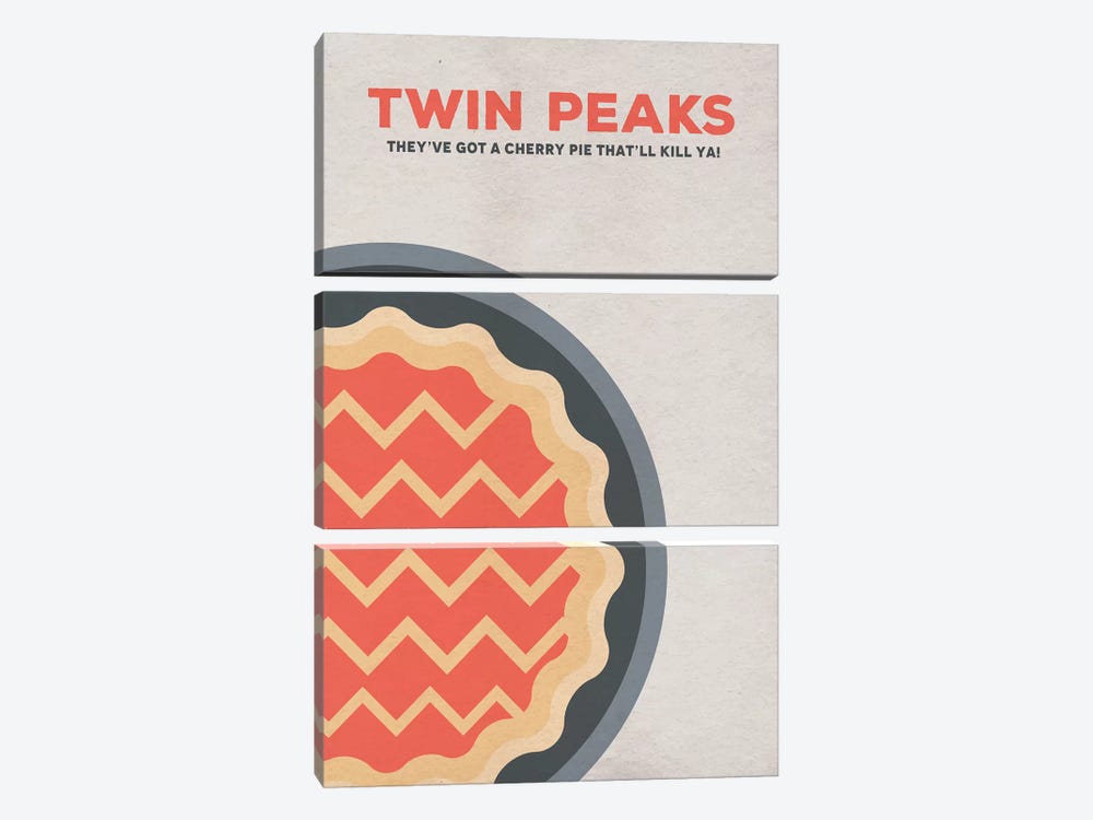 Twin Peaks Alternative Poster 3-piece Canvas Art