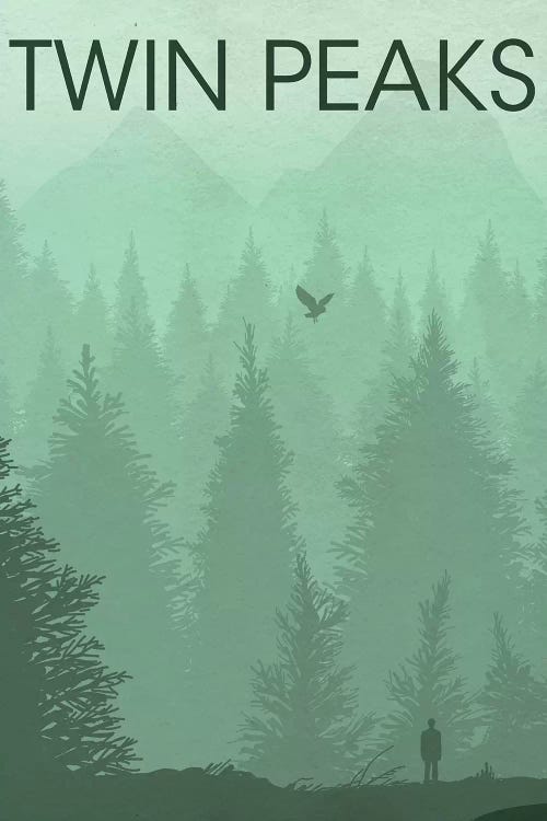 mærkning Perennial Diktere Twin Peaks Landscape Poster Art Print by Popate | iCanvas