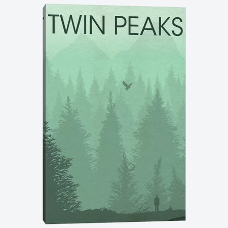 Twin Peaks Landscape Poster Canvas Print #PTE102} by Popate Canvas Print