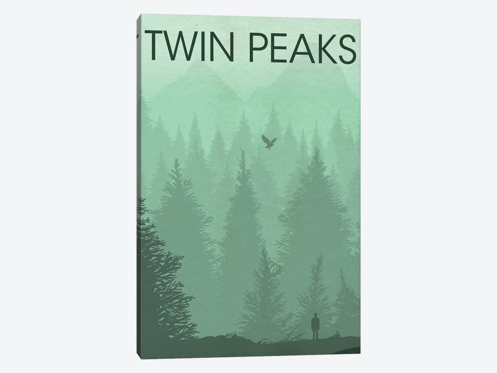 Twin Peaks Landscape Poster by Popate 1-piece Canvas Print