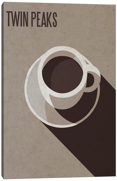 Twin Peaks Minimalist Poster Canvas Art Print - Coffee Art