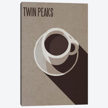 Twin Peaks Minimalist Poster Canvas Print #PTE103} by Popate Canvas Art Print
