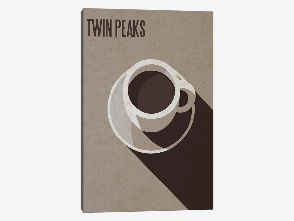 Twin Peaks Minimalist Poster by Popate 1-piece Canvas Art
