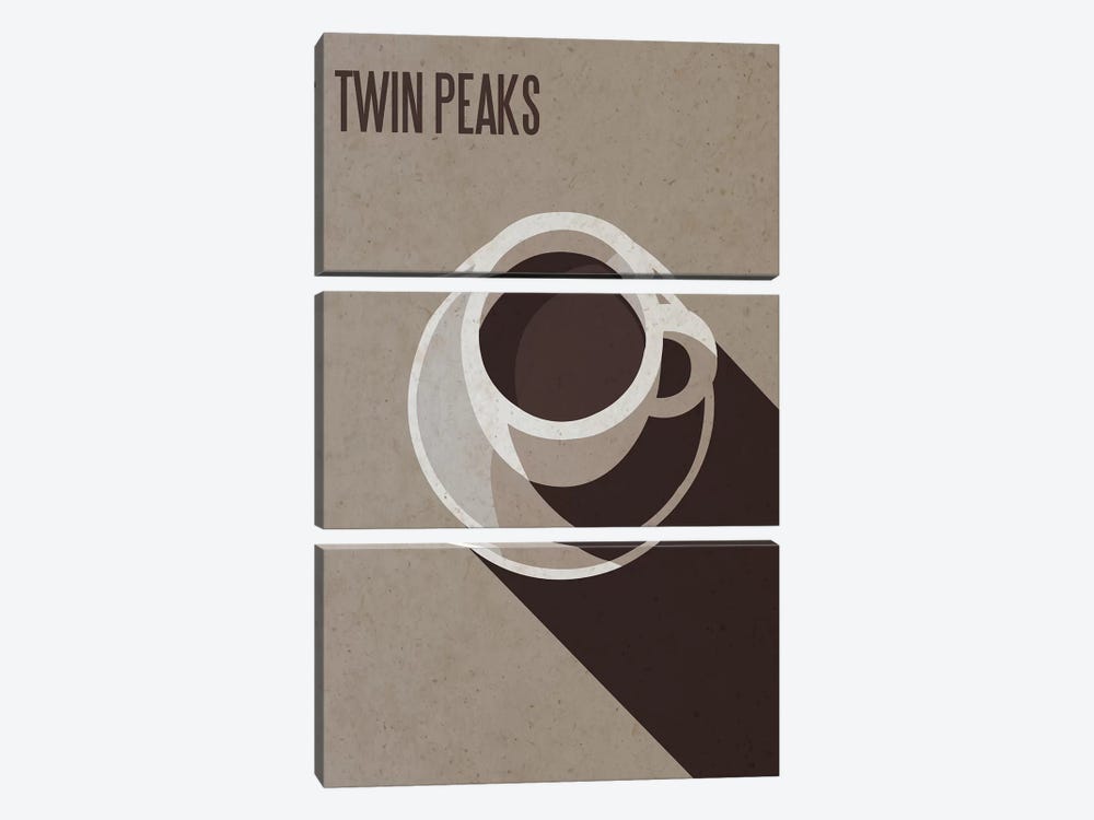 Twin Peaks Minimalist Poster by Popate 3-piece Canvas Artwork