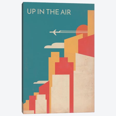 Up In The Air Vintage Alternative Poster Canvas Print #PTE104} by Popate Canvas Art