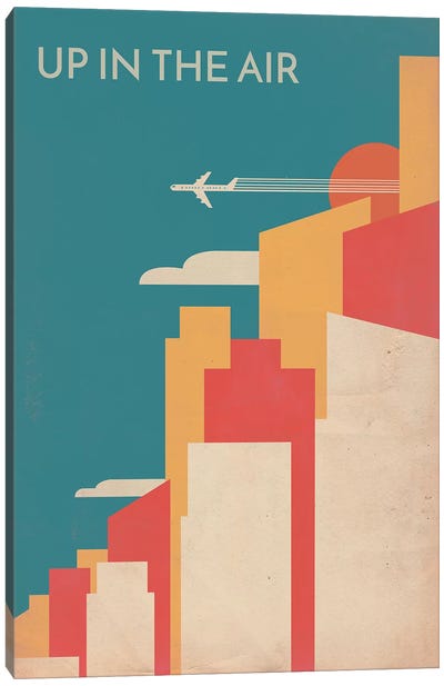 Up In The Air Vintage Alternative Poster Canvas Art Print - Popate