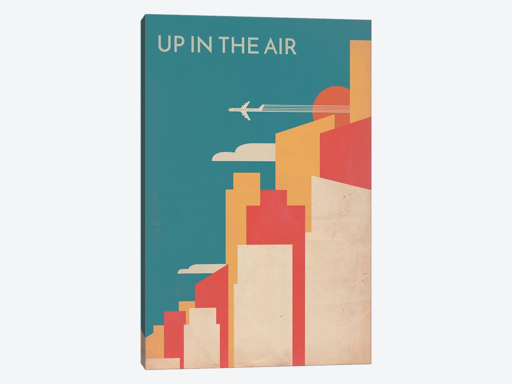 Up In The Air Vintage Alternative Poster by Popate 1-piece Canvas Art Print