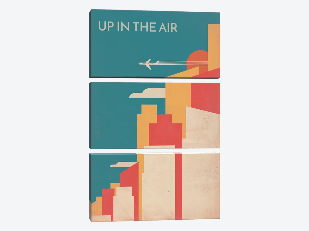 Up In The Air Vintage Alternative Poster by Popate 3-piece Art Print