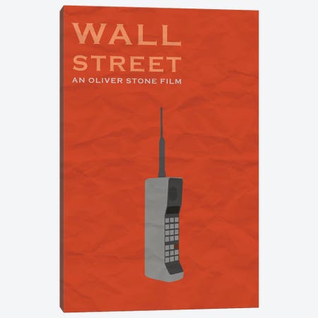 Wall Street Minimalist Poster Canvas Print #PTE106} by Popate Canvas Wall Art