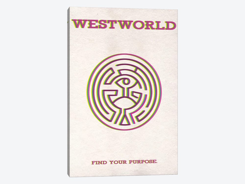 Westworld Minimalist Poster by Popate 1-piece Canvas Artwork