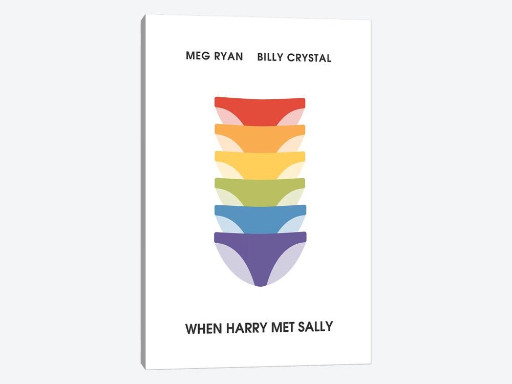 When Harry Met Sally Minimalist Poster by Popate 1-piece Canvas Print