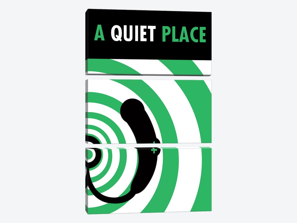 A Quiet Place Minimalist Poster I by Popate 3-piece Canvas Art
