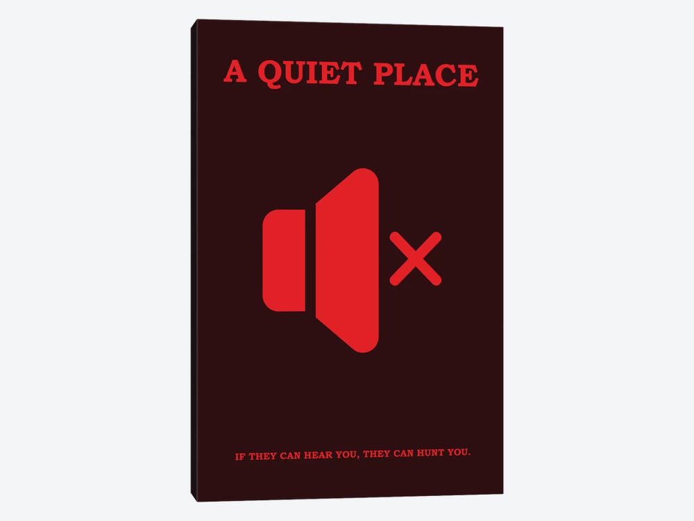 A Quiet Place Minimalist Poster II by Popate 1-piece Canvas Print