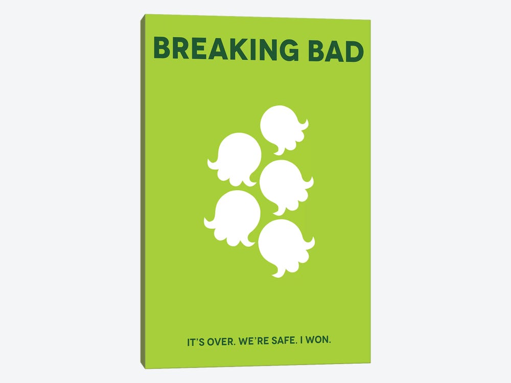 Breaking Bad Minimalist Poster by Popate 1-piece Canvas Art Print