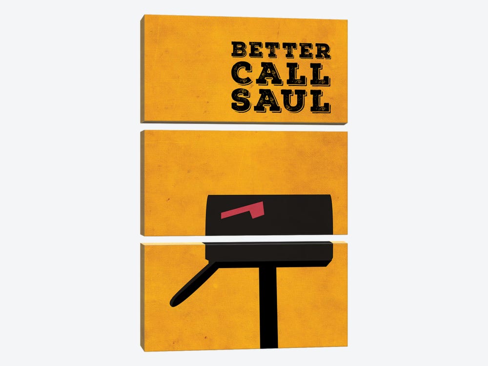 Better Call Saul Minimalist Poster by Popate 3-piece Canvas Art