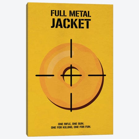 Full Metal Jacket Minimalist Poster I Canvas Print #PTE122} by Popate Canvas Art Print
