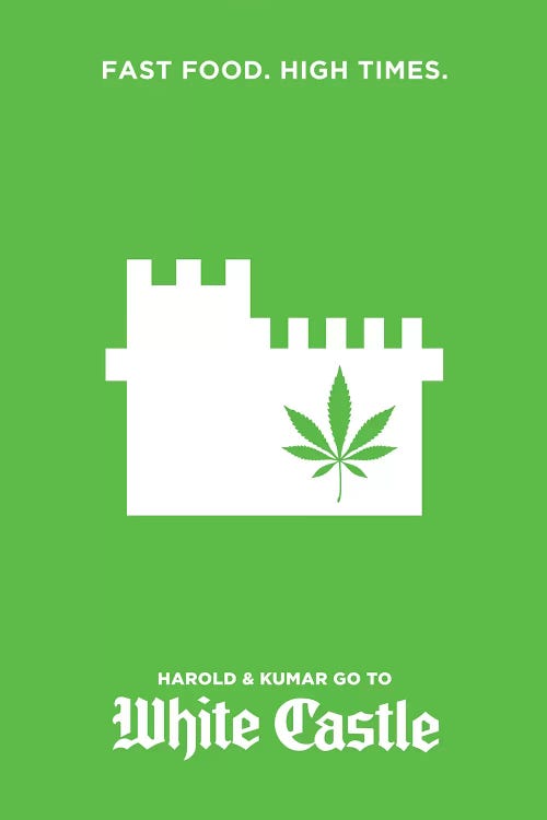 Harold & Kumar Go To White Castle Minimalist Poster