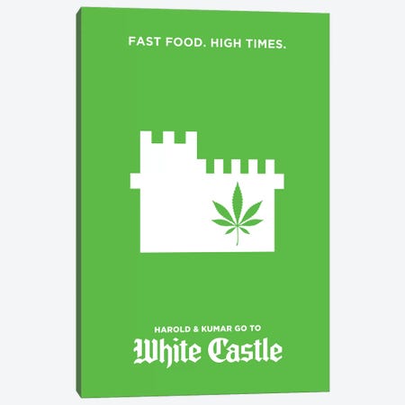 Harold & Kumar Go To White Castle Minimalist Poster Canvas Print #PTE126} by Popate Canvas Artwork