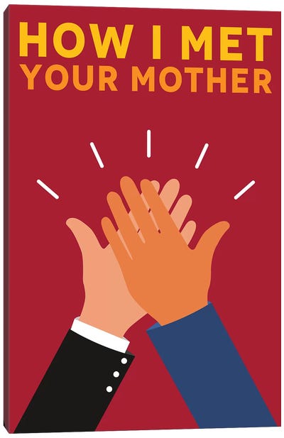 How I Met Your Mother Alternative Poster Canvas Art Print - Home Theater Art