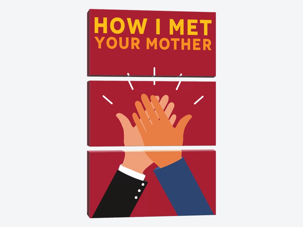 How I Met Your Mother Alternative Poster by Popate 3-piece Canvas Wall Art