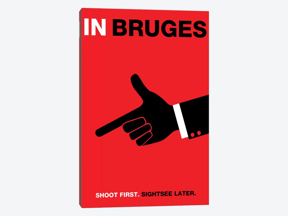 In Bruges Minimalist Poster by Popate 1-piece Art Print