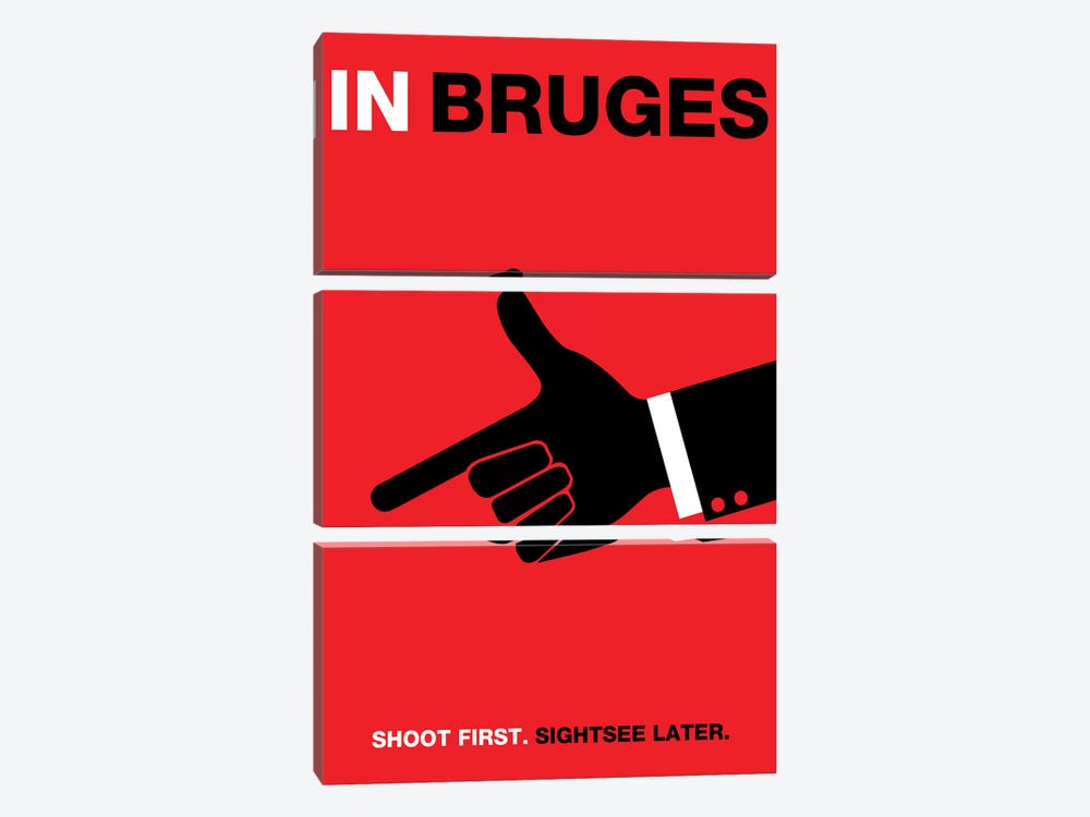 In Bruges Minimalist Poster by Popate 3-piece Art Print