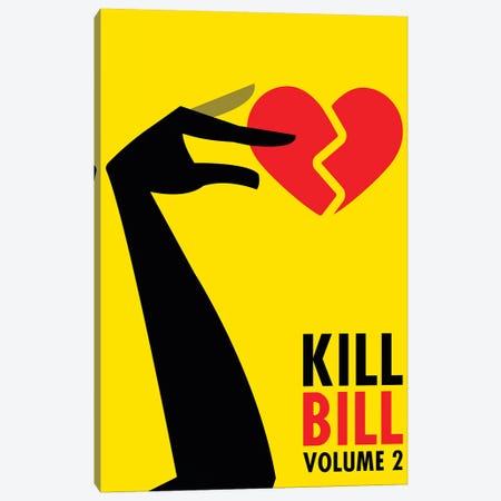 Kill Bill Volume 2 Minimalist Poster Canvas Print #PTE130} by Popate Canvas Wall Art