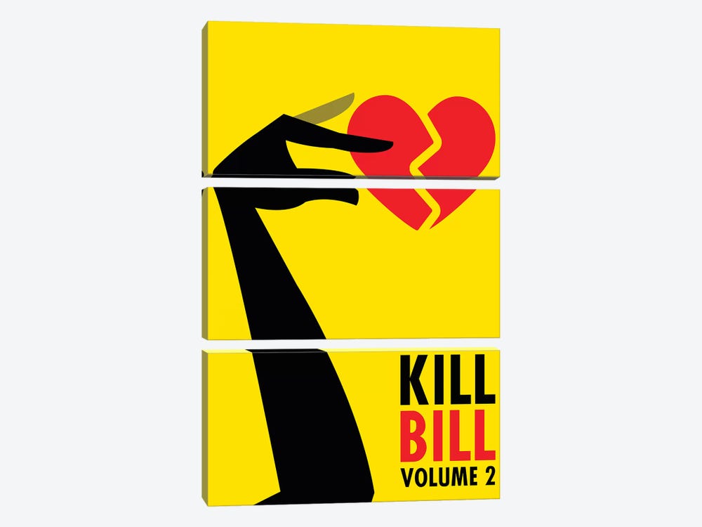 Kill Bill Volume 2 Minimalist Poster by Popate 3-piece Canvas Art
