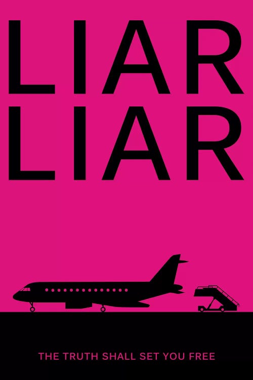 Liar Liar Minimalist Poster